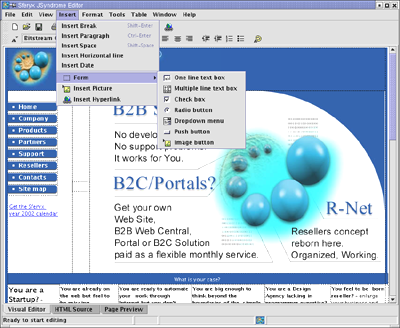 Sferyx JSyndrome HTMLEditor Applet Edition
