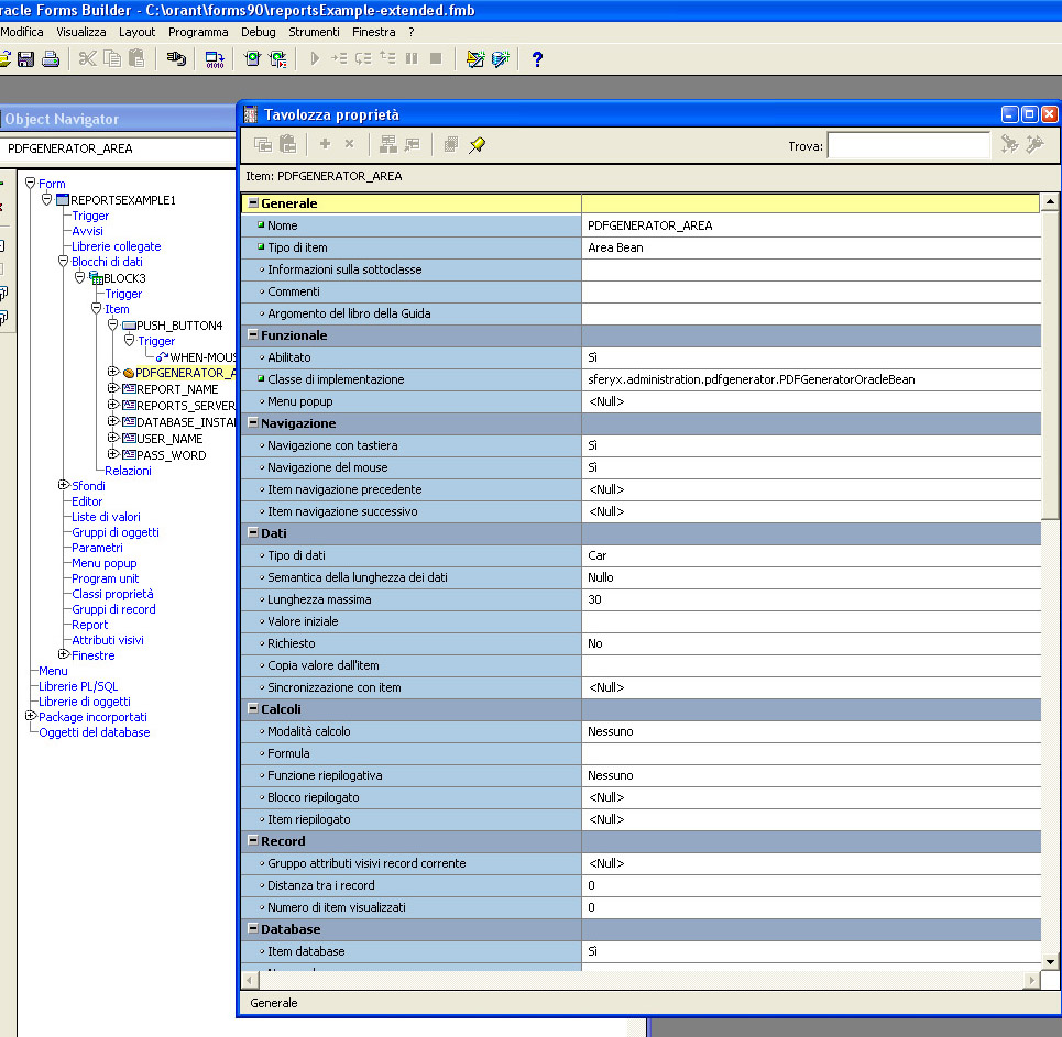 Oracle Forms PDF Generator